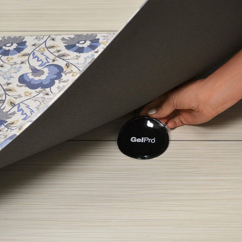GelPro GellyGripper 3" Adhesive Anti Skid Grip Pad for Under Area Rug/Standing Desk Mat, 4 Pack - Image 1